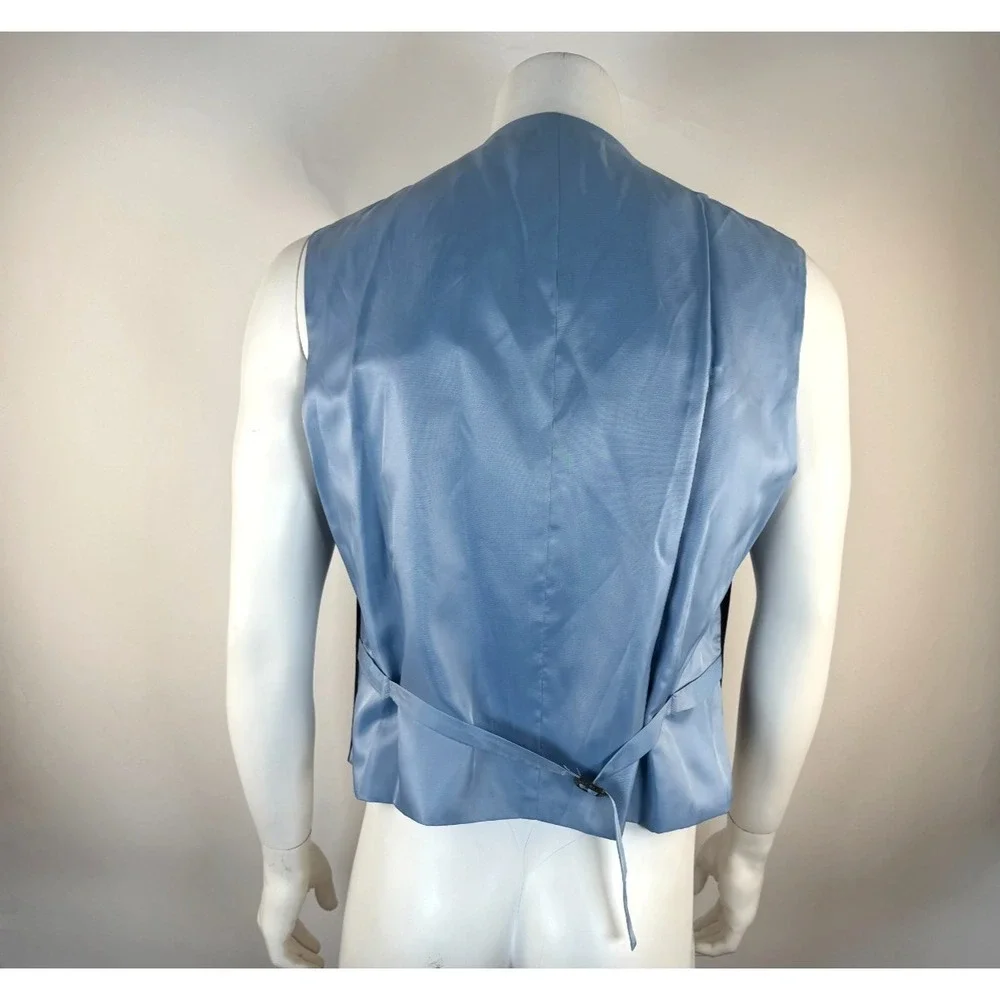 Charles Tyrwhitt 3Pc Twill Jacket‎ Pant Vest Men 44L NWT NWOT Taylored Fit Navy